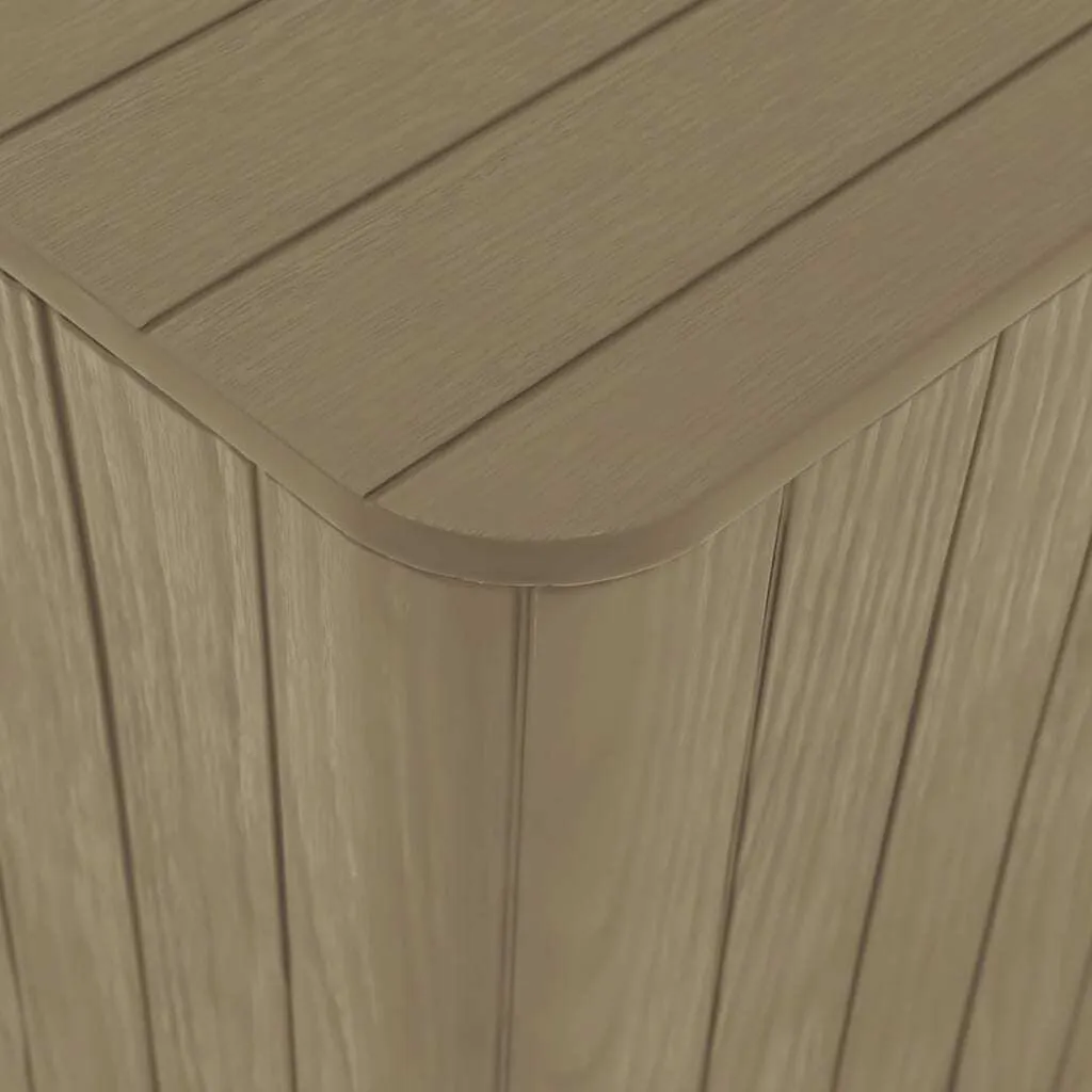 Petite table basse de balcon marron clair en polypropylène amovible