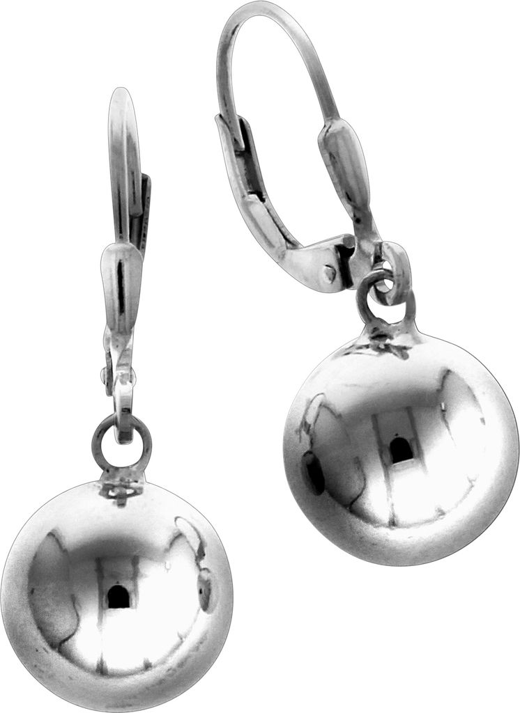 F Ohrhänger 925/- Sterling Silber 2,9cm weiß 025230038