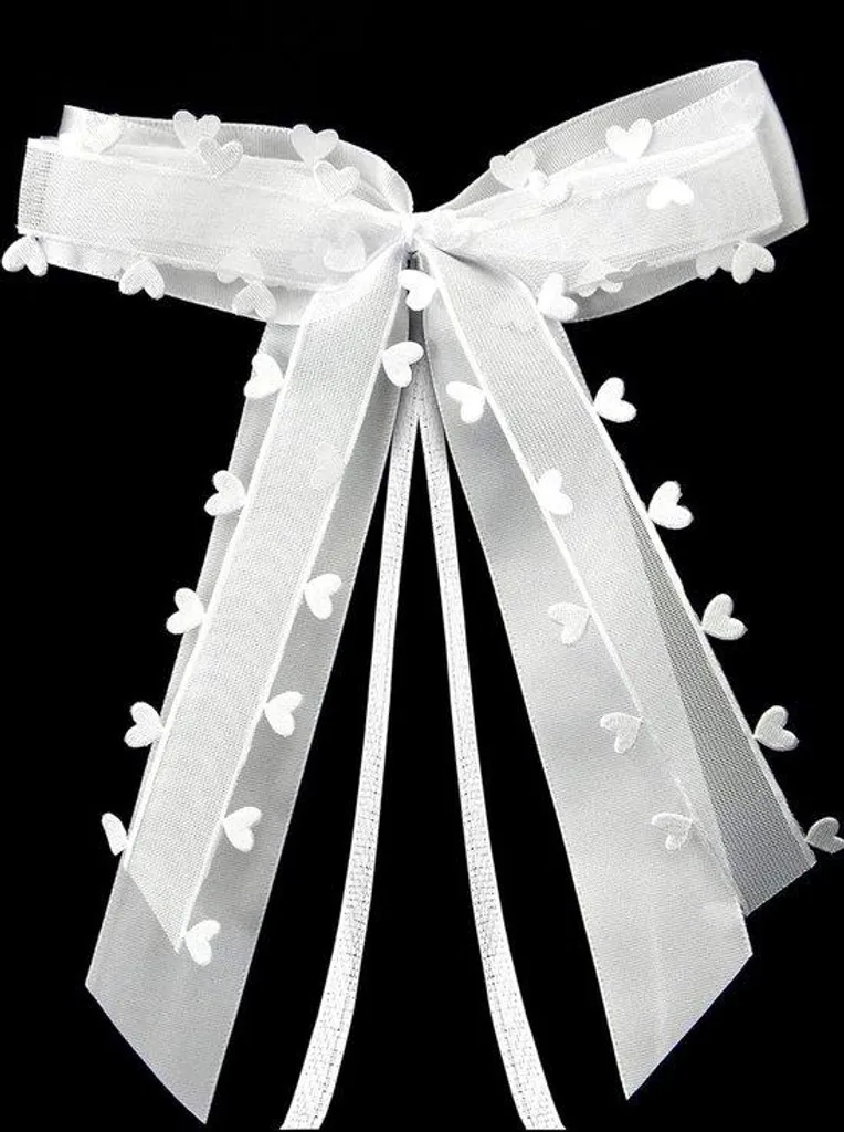Fanions mariage pas cher - 25 Cœurs décoratifs faits main + ruban