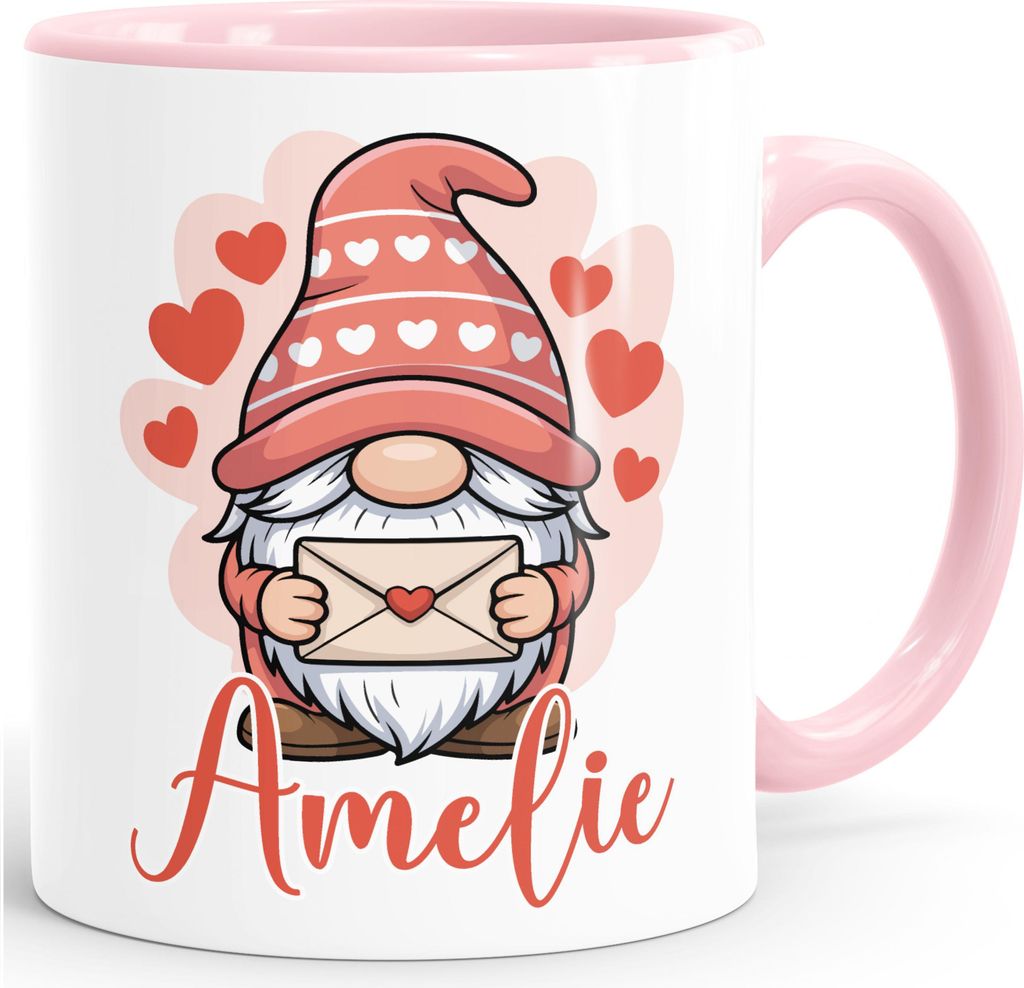 Weihnachtstasse Wichtel Tasse Weihnachten personalisiert mit Namen Kindertasse aus Keramik für Jungen Mädchen SpecialMe