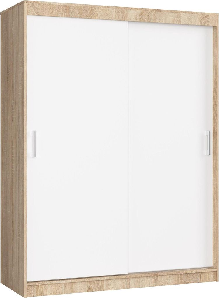 Akord Schwebetürenschrank Mono Sonoma-Eiche/Weiß 150X60X200 Cm