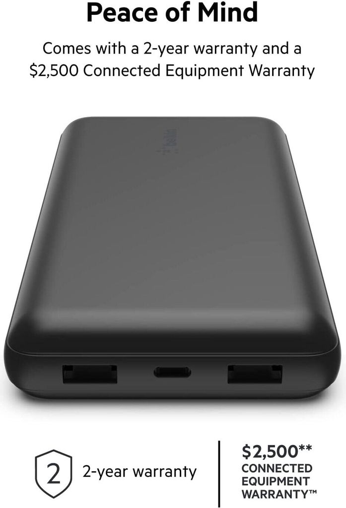 Belkin BPB012btBK, 20000 mAh, 15 W, Schwarz Produktbild 
