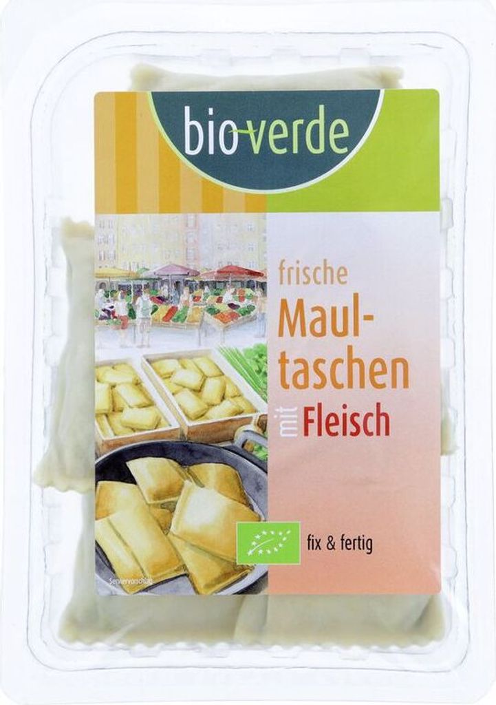 -verde Schwäbische Maultaschen mit Fleisch-Füllung - - 250g