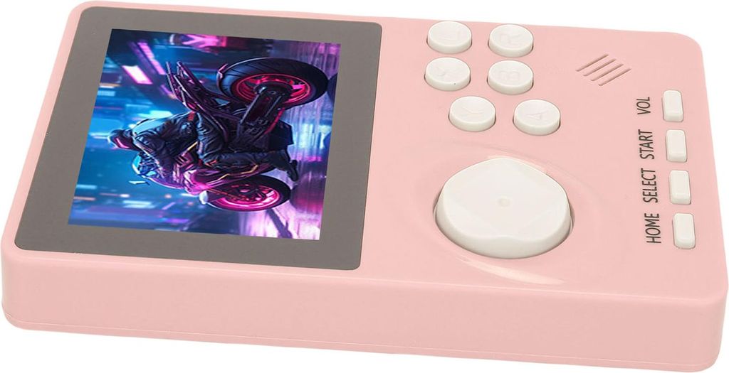 Handheld-Spielkonsole mit 2,8-Zoll-LCD-Bildschirm, wiederaufladbar, 100 in 1, 1 GB Speicher, tragbarer Retro-Videospiel-Player, hellgelb