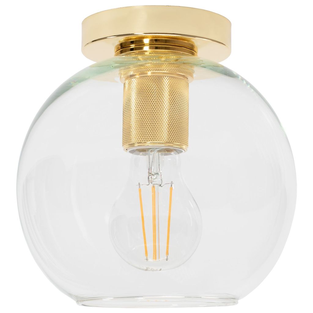 A close-up studio shot of a ceiling lamp.