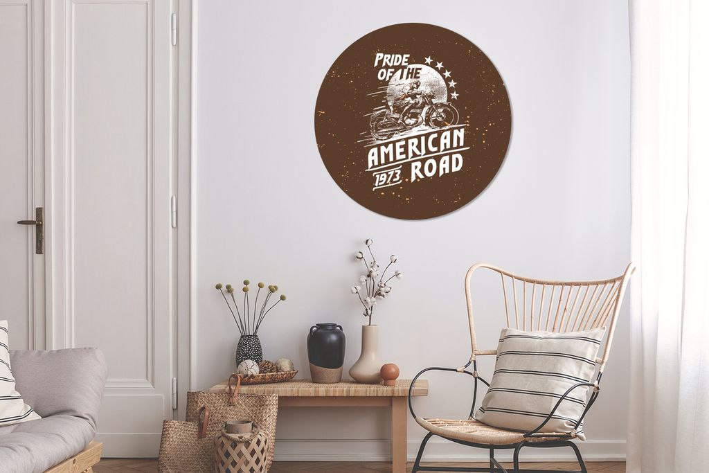 MuchoWow - Wand-Kreis - Wohnzimmer - Bild - Runde - Wanddeko - Dibond - Kunstdrucke