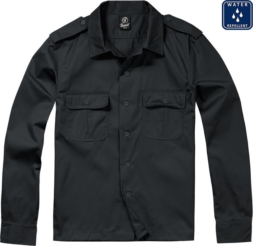 Brandit US Langarm-Shirt Größe XXL Farbe Schwarz