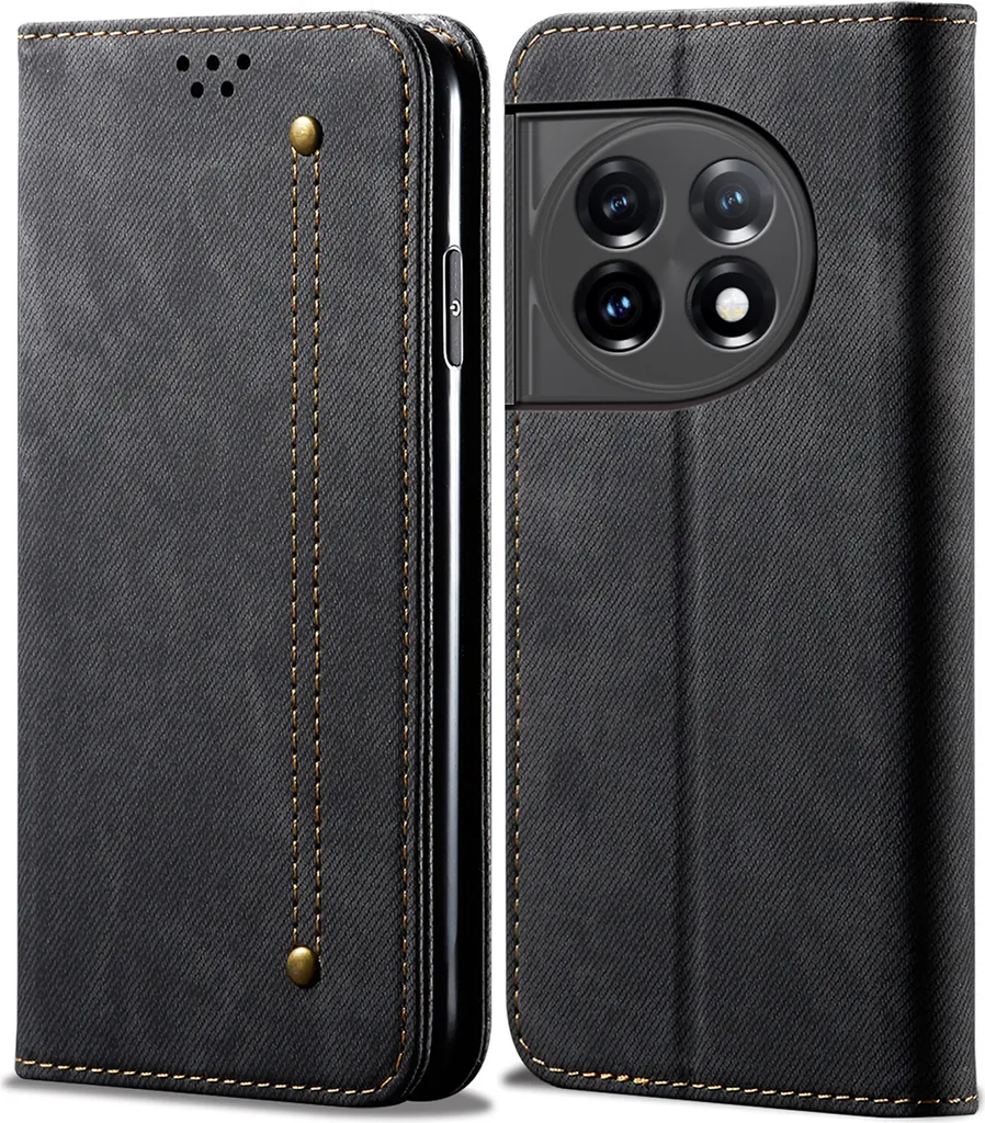 HONLEN Custodia In Pelle PU Per OnePlus 11 5G – Con Supporto Magnetico, Nero - 4