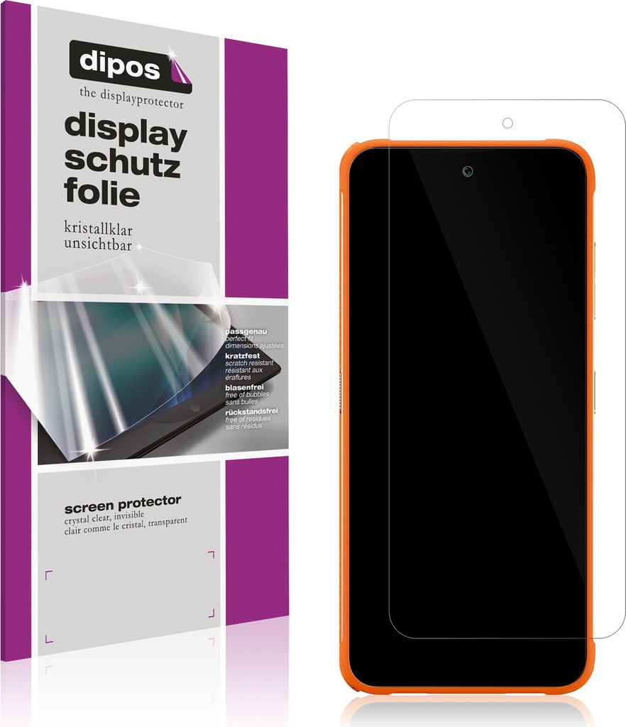 4x Schutzfolie für Fossibot F112 Pro klar Displayschutzfolie Folie Display Schutz dipos