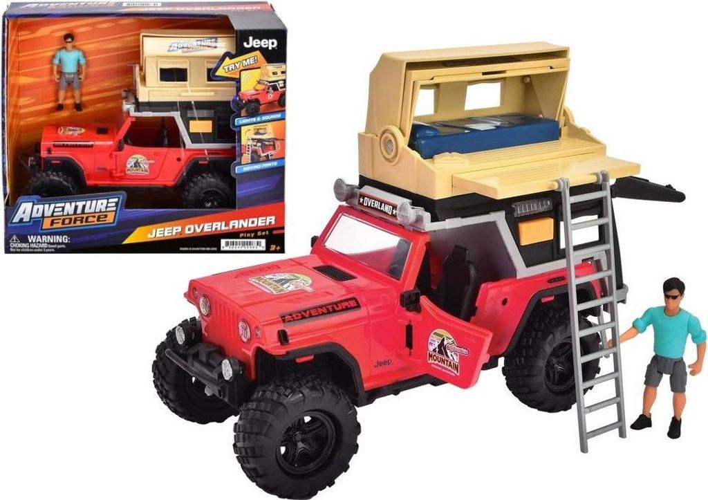 Pojazd terenowy Adventure Force Jeep Overlander z figurką