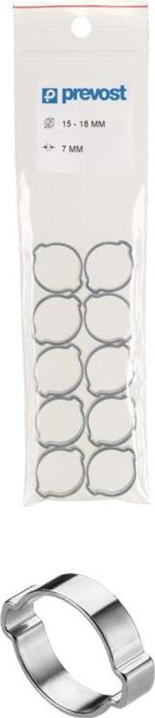 PREVOST Standard Ohrenkette - Behandelter Stahl - 10er Pack - Ø13 bis 15 mm - 1315P