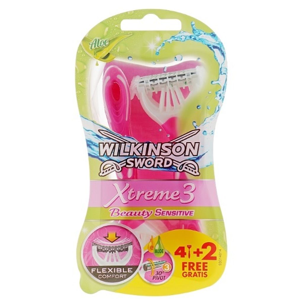 Wilkinson Xtreme3 My Intuition Comfort Sensitive 4+2's Einwegrasierer (W302321000)