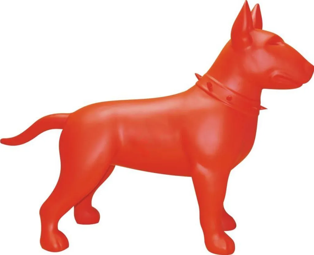 Statue Pitbull Terrier Abstrait - Figurine de Décoration Design Moderne