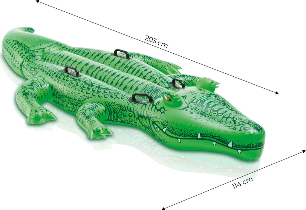 nadmuchiwany krokodyl 203 x 114 cm zielony Zdjęcie produktu 24