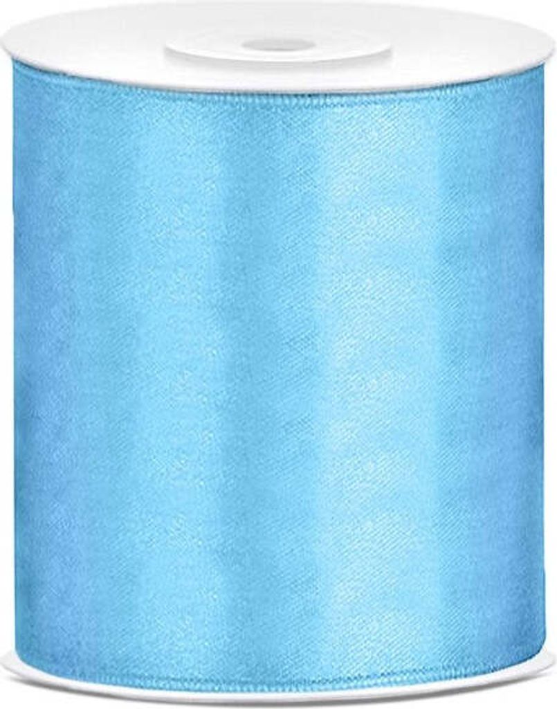 25m Geschenkband himmelblau 10cm breit