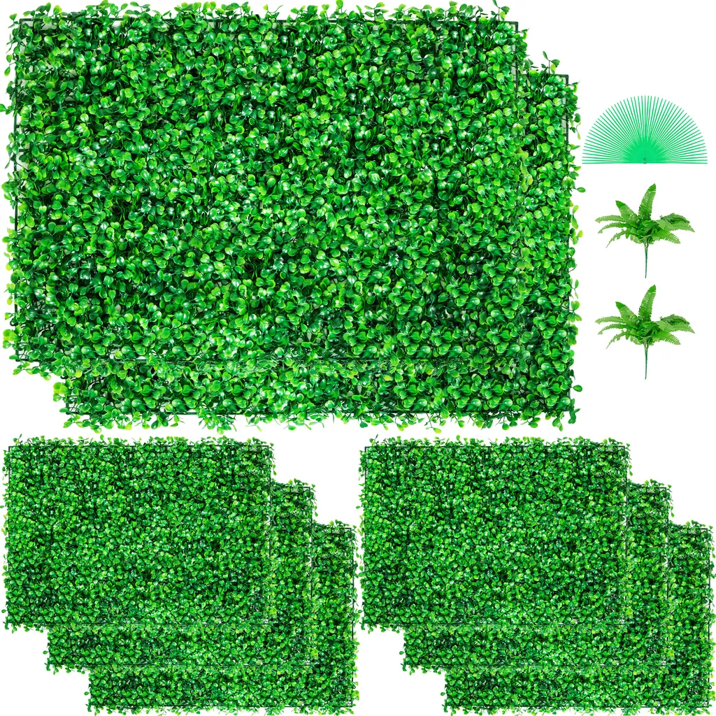 Siepe Artificiale Bosso VEVOR 60x40 - 8 Pannelli UV per Balconi