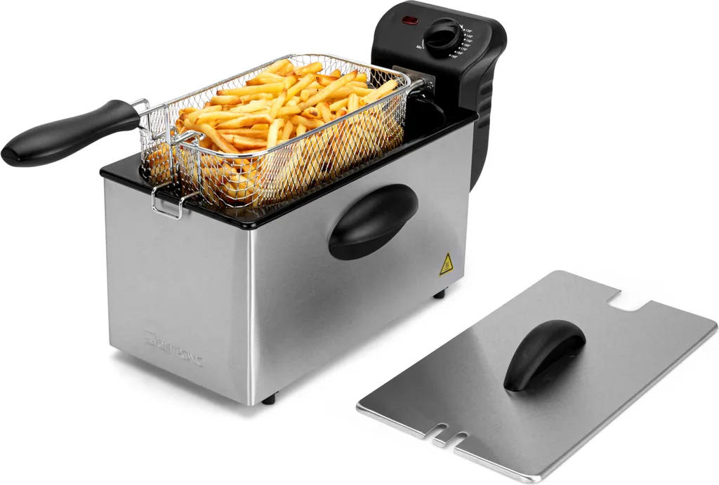 Friteuse en acier inoxydable 3L Clatronic FR 3586 - Cuisson précise - 10