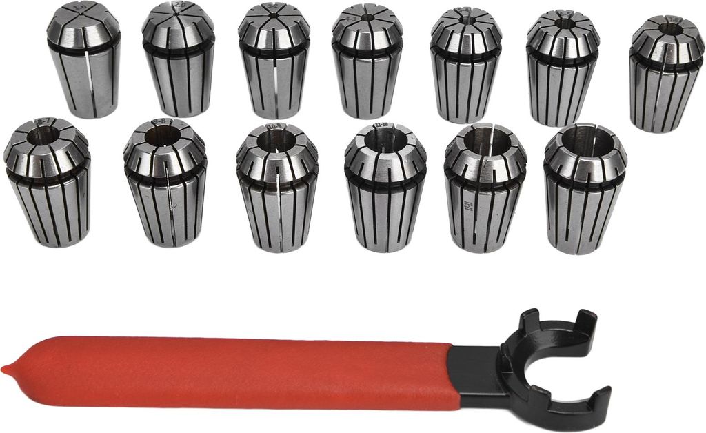 13-teiliges Spannzangen-CNC-Graviermaschinen-Fräs-Drehmaschinen-Werkzeug-Gewindebohrer-Futter-Set SKER2013PC03
