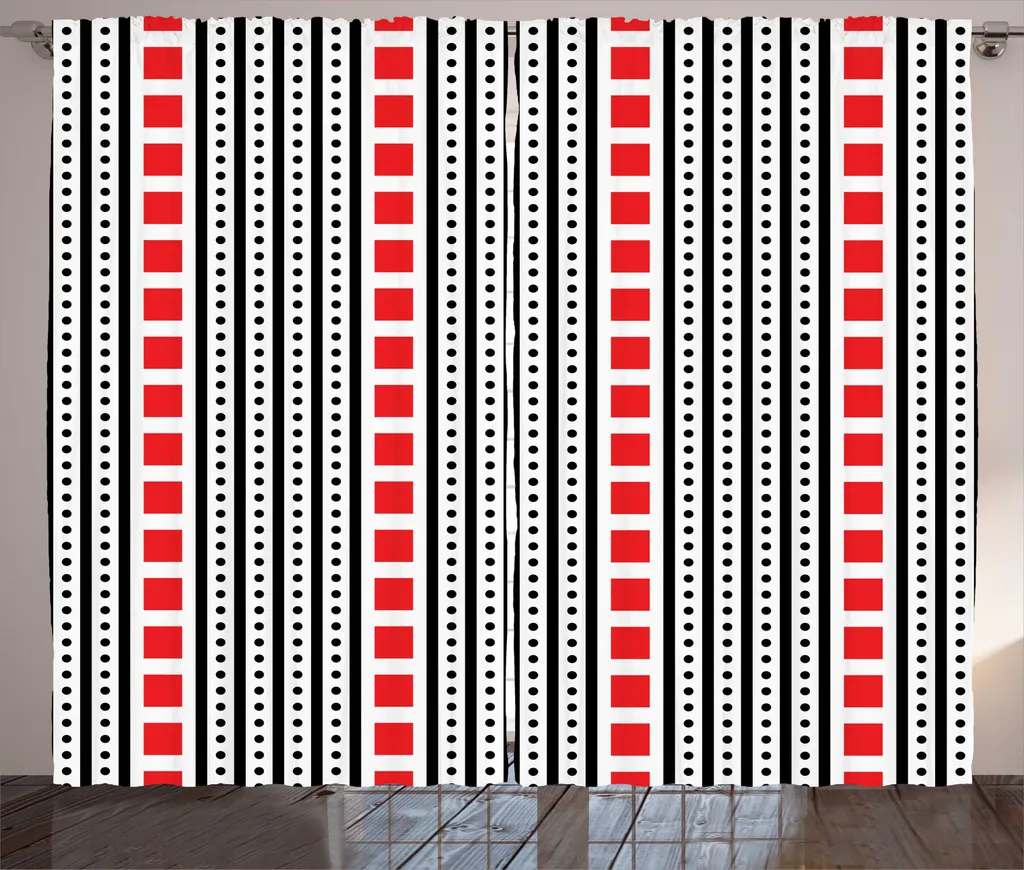 Rideau Géométrique Rustique pour Transformer votre Salon 280x225 cm