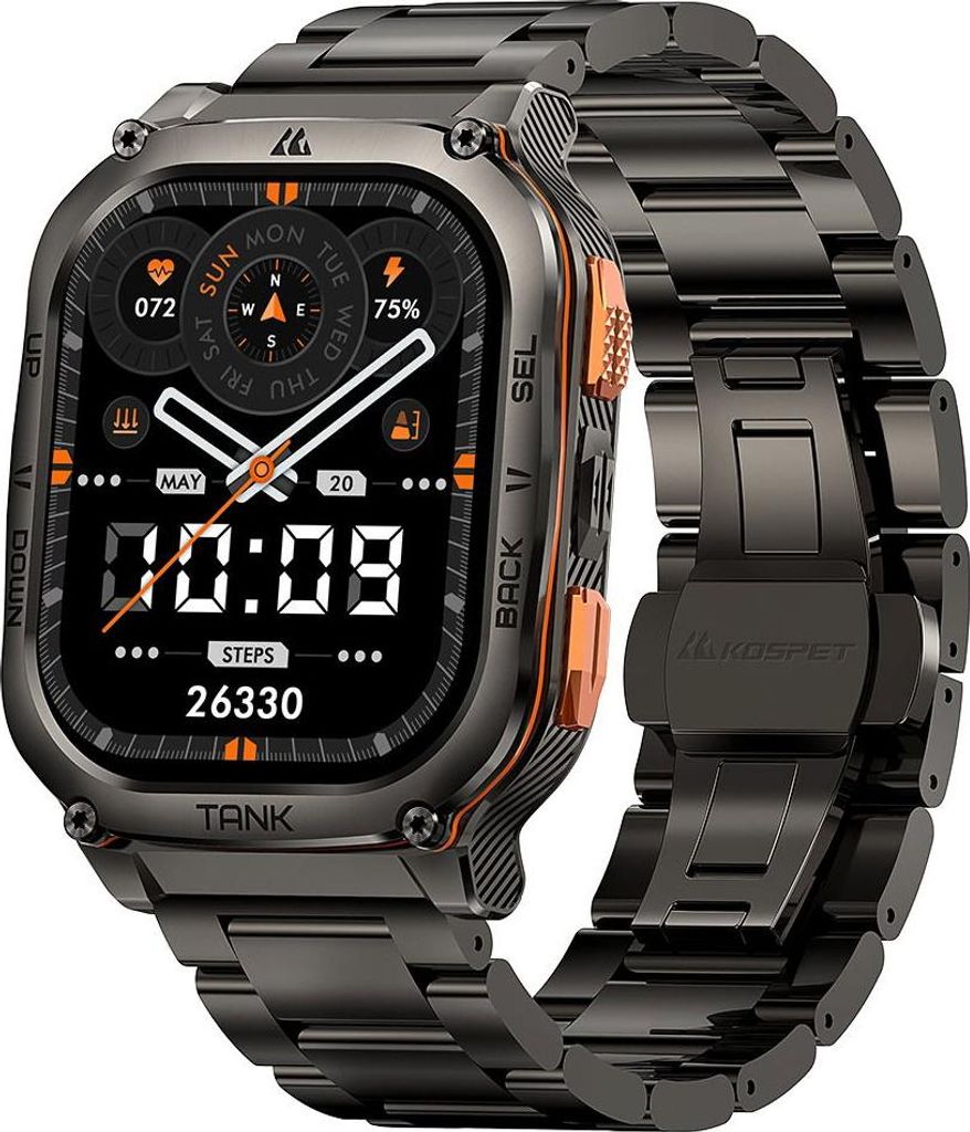 KOSPET TANK M3 ULTRA, 4,98 cm (1.96"), AMOLED, Touchscreen, GPS, 75,4 g