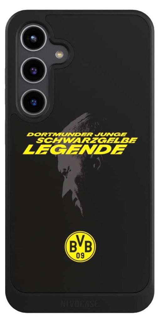 NIVOCASE Hülle für Samsung Galaxy S24+ Handyhülle NIVOcore Case Schwarz BVB Borussia Dortmund Marco Reus
