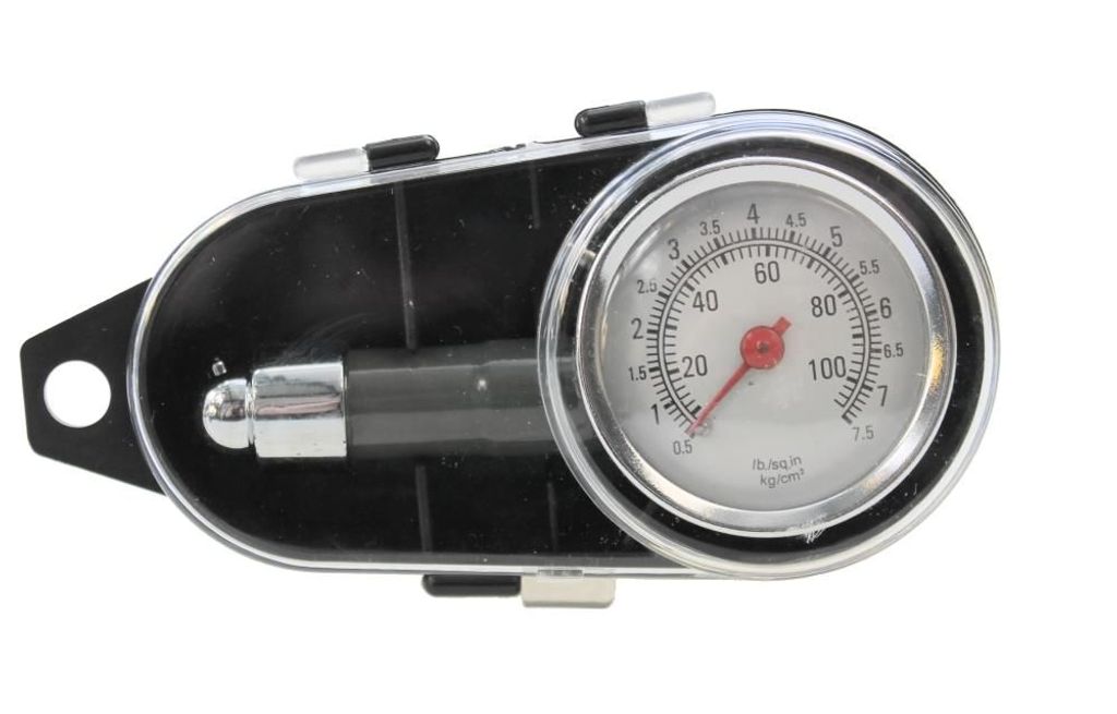Reifendruckprüfer Manometer Luftdruckmesser Prüfer Metall Produktbild 