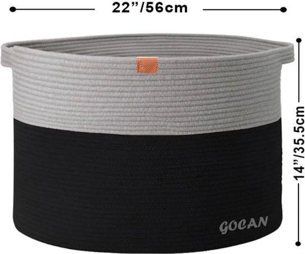 Panier à linge de chambre pour jouets et textile - Rangement métal XL