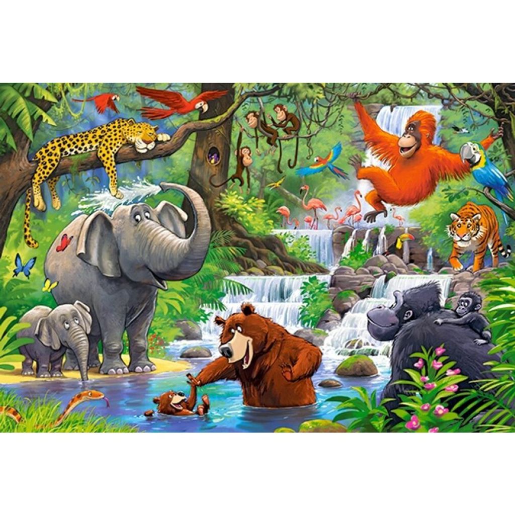 CASTORLAND Puzzle Jungle Animals MAXI 40 elementów Zdjęcie produktu 