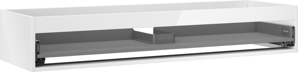 Mexen Box-A Waschtischunterschrank 140 cm, 1 Schublade, weiß glänzend - 91AX0-1400-235-1-00