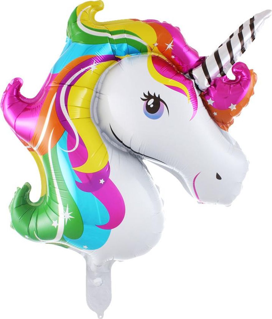 Folienballon Shape Einhorn 48x69cm Einhornparty Unicorn für Kindergeburtstag