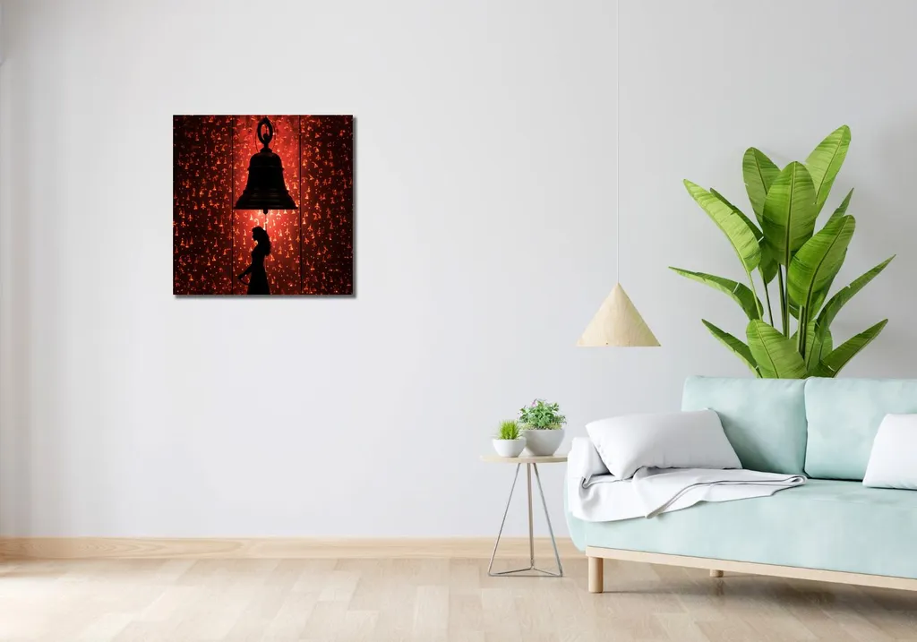 Image Silence illuminé 60x60 avec Rétroéclairage LED Haute Qualité - 2