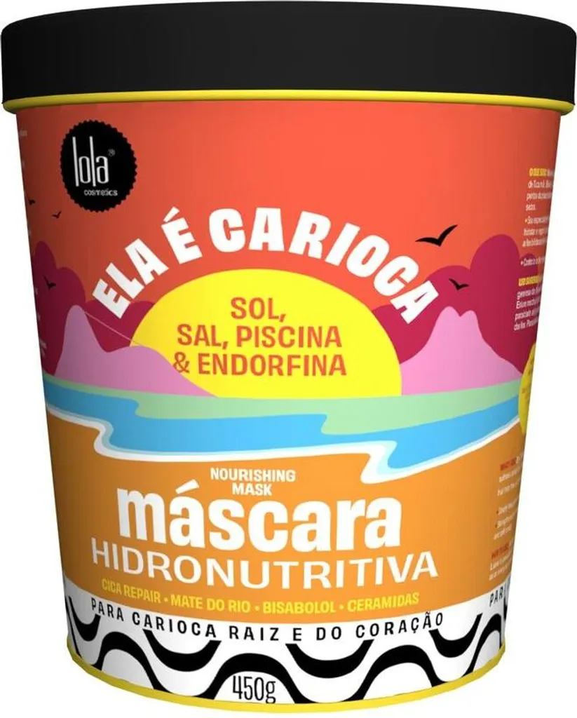 Masque capillaire nourrissant Ela É Carioca Lola Cosmetics Soin de 450 g