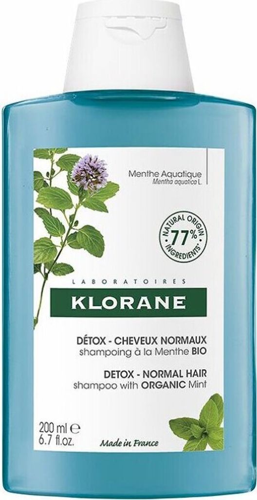 Klorane Shampooing Détox à la Menthe Bio Image du produit 