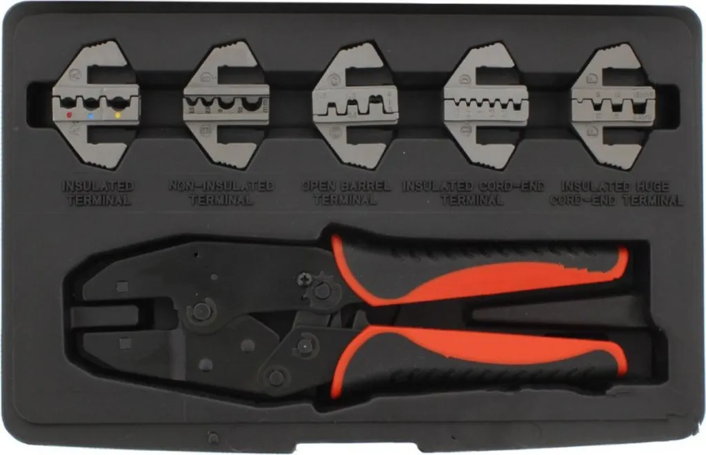 Pince à sertir pour câblage électrique JMP avec 11 accessoires