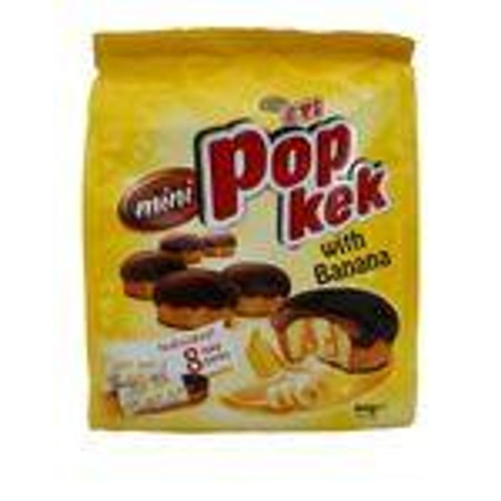 Eti Mini Popkek – Saftige Mini-Küchlein mit Bananenfüllung und Schokoladenüberzug, 144 g