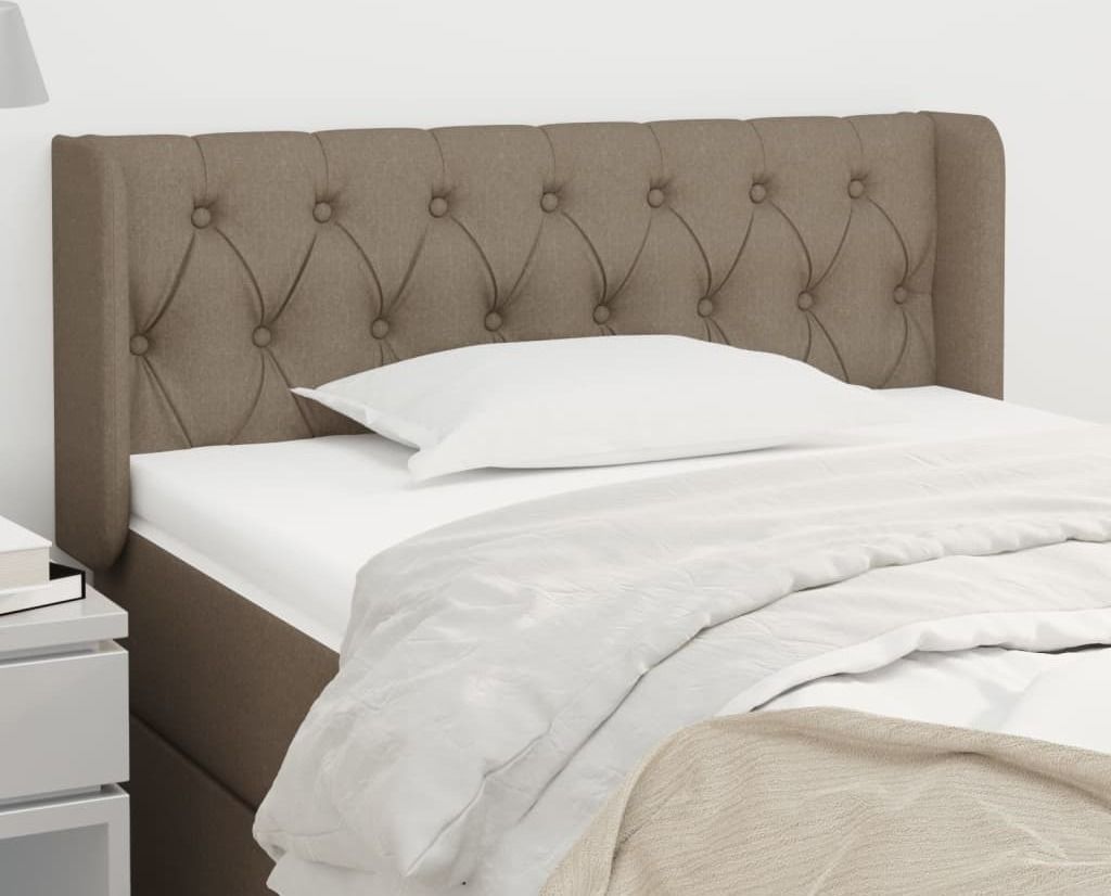 Maison Exclusive - Kopfteil mit Ohren Taupe 93x16x78/88 cm Stoff