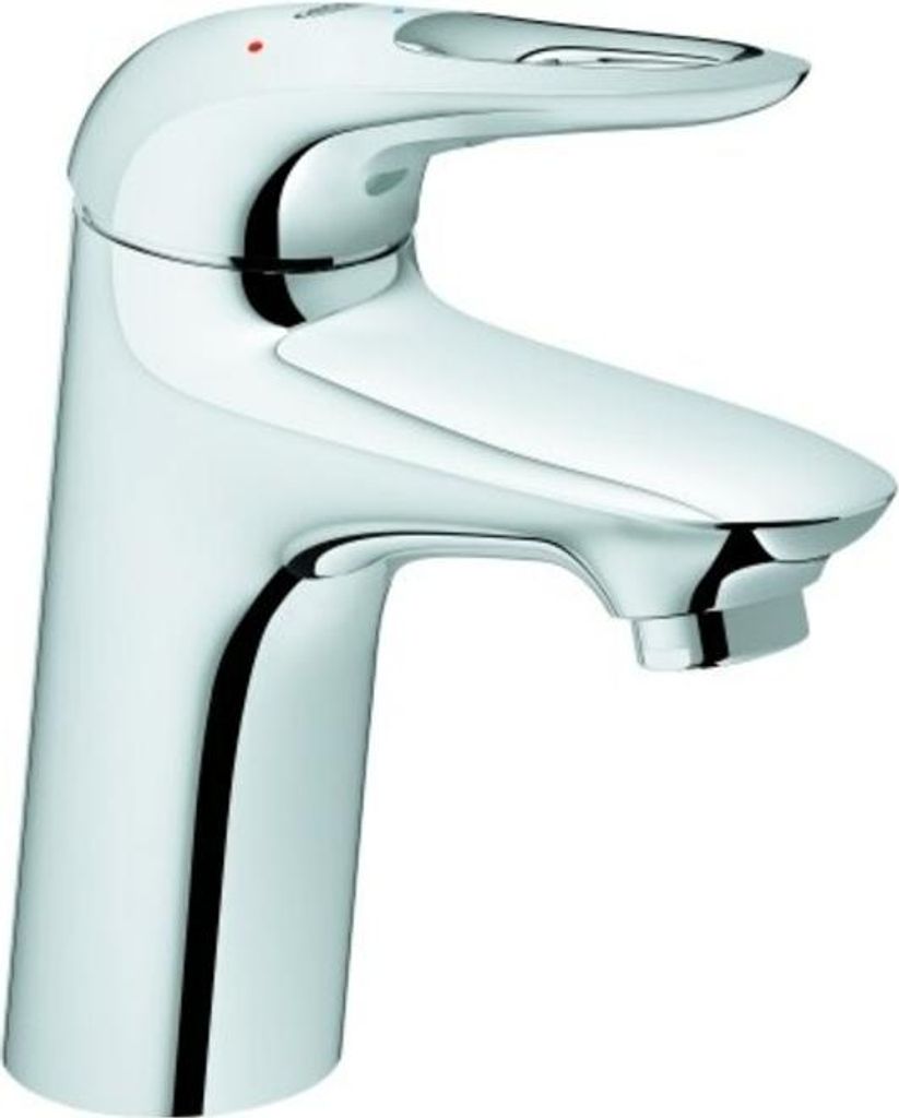 Grohe Eurostyle Einhand-Waschtischbatterie, S-Size, Ausladung 110mm, Push-open Ablaufgarnitur, EcoMode, offener Hebelgriff, 23930003