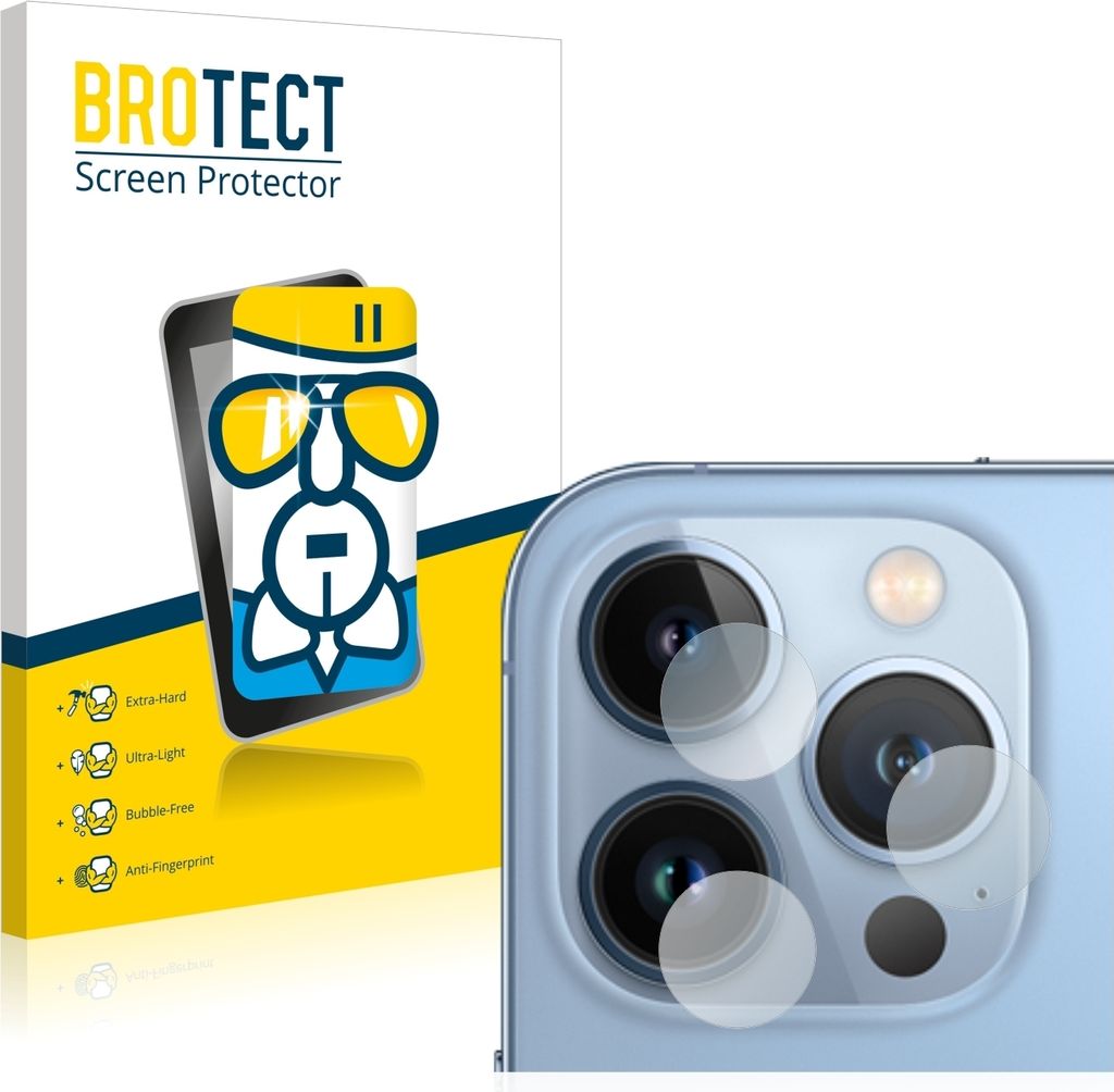 BROTECT Schutzglas für Apple iPhone 13 Pro Max (NUR Kameraschutz) Schutzfolie Panzer Folie Glas Display Schutz klar