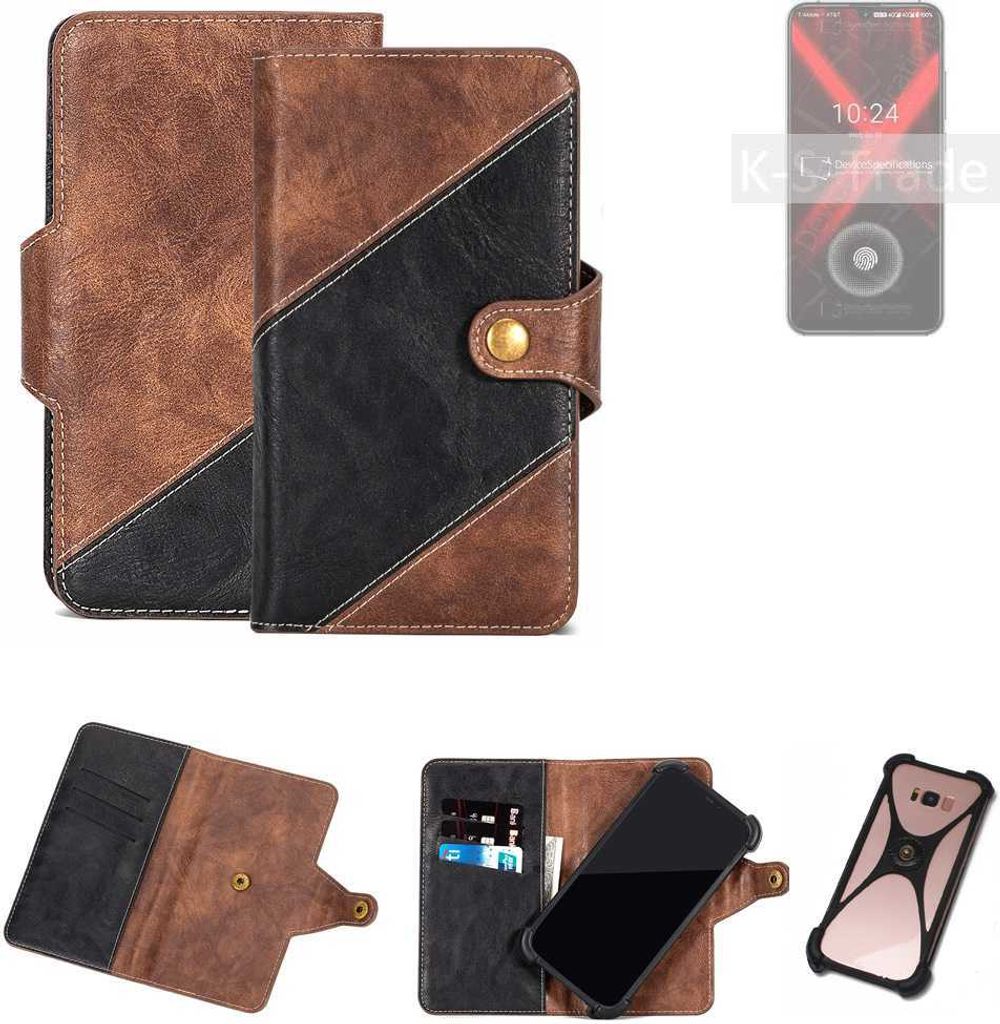 K-S-Trade Handyhülle Schutzhülle Bookstyle Case kompatibel mit UMIDIGI X Klapphülle Cover Hülle Schutztasche 1x