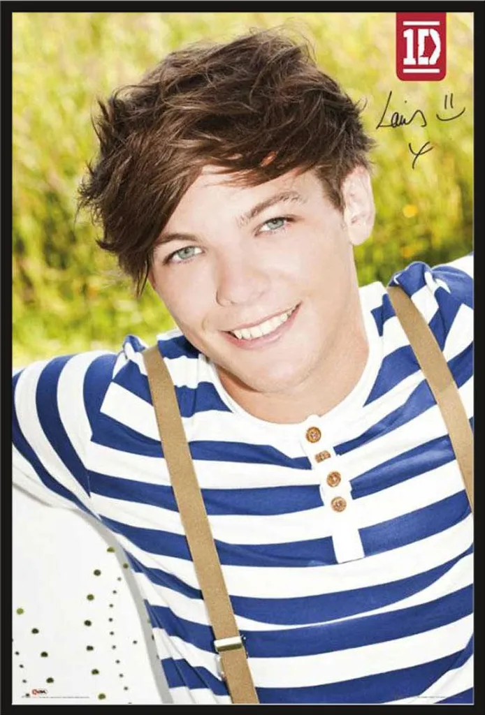 Cadeau Fan One Direction : Poster Louis Encadré Shinsuke pour Chambre Ado
