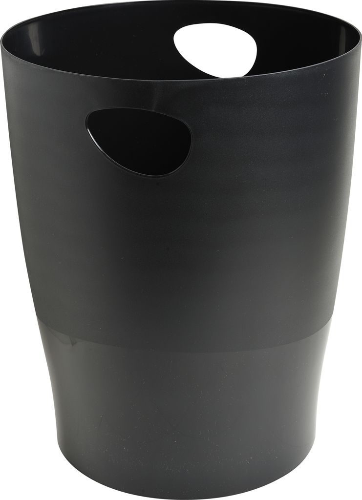 Exacompta 8x Papierkorb Ecobin, 15 Liter, ECOBlack - Produktbild 