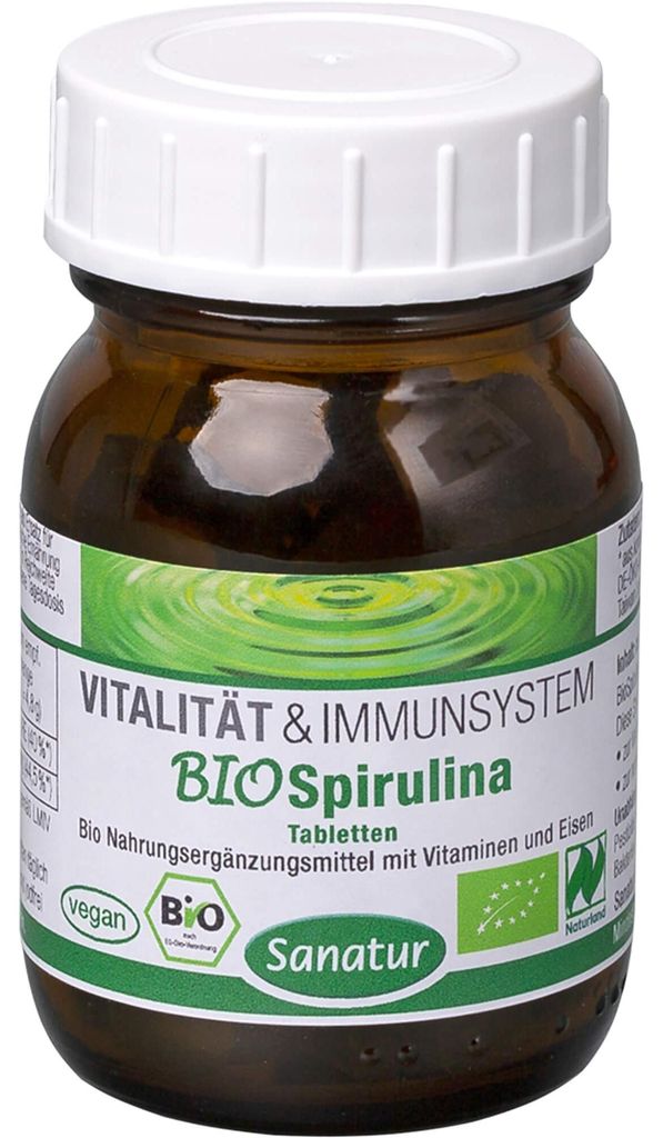 Organiczne tabletki spiruliny 100 kapsułek Zdjęcie produktu 