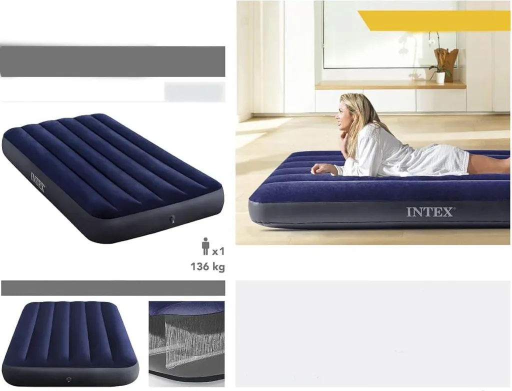 Matelas gonflable camping et maison Intex Classic Downy Twin 191x99cm - 6