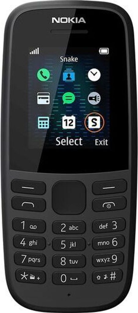 Nokia 105, Balken, Single SIM, 4,57 cm (1.8"), 120 x 160 Produktbild 