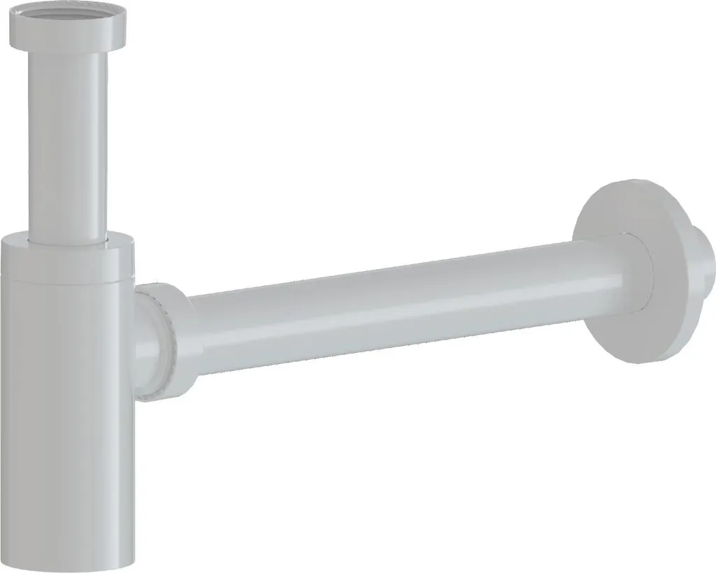 Sifone per lavabo SAT Project 5/4 DN32 plastica bianca lucida SATSIFMPLW..
