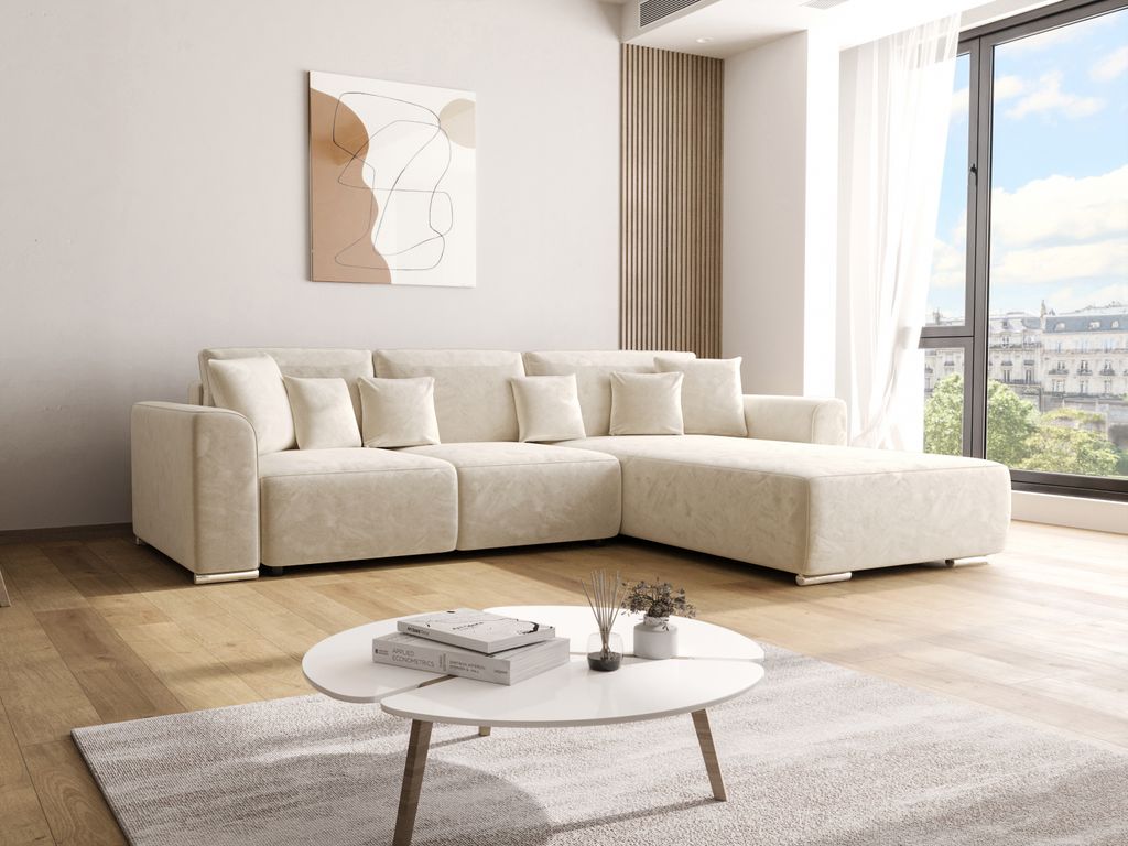 Ecksofa mit Schlaffunktion GUSTO L Monolith 02 Rechts