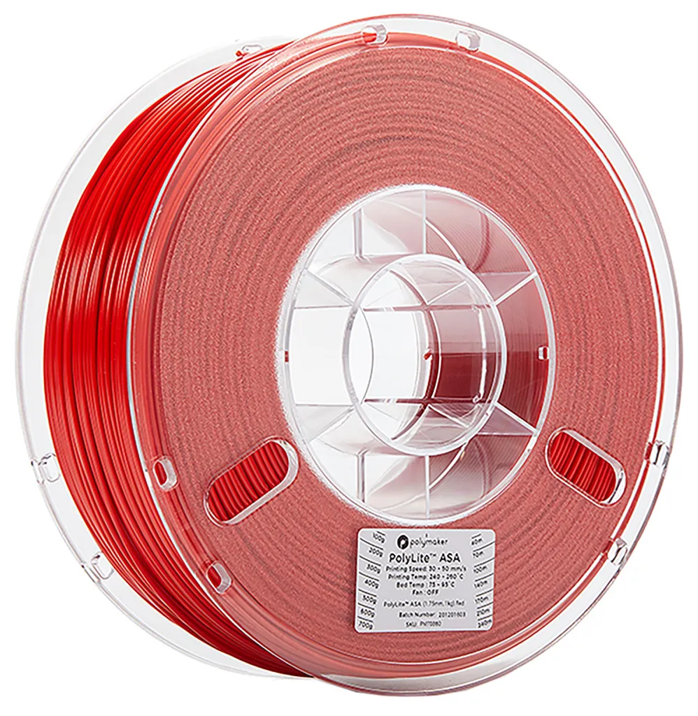 Filamento ASA Giallo Polymaker PolyLite 1.75mm per Stampe UV-Resistant - 10
