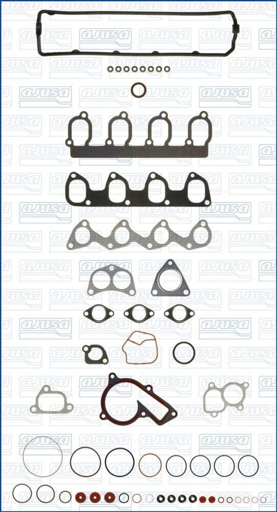 AJUSA 53005100 Zylinderkopf Dichtungssatz für FORD FIESTA III (GFJ) SIERRA (GBG, GB4) ESCORT IV (GAF, AWF, ABFT) SIERRA Schrägheck (GBC, GBG) MON...