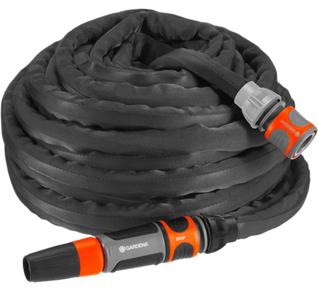 Gardena Liano, 15 m, Schwarz, Orange, Stoff, 35 bar, 1,3 cm Produktbild 