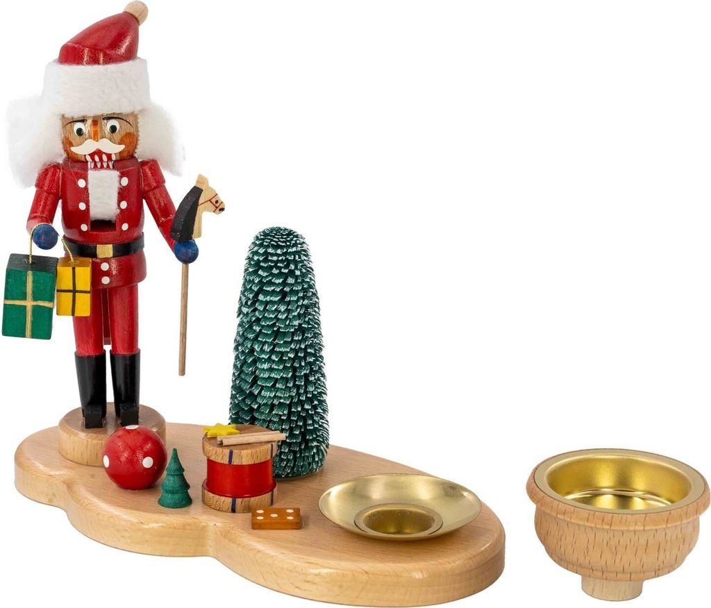 Tobias Heidenreich Kerzenhalter & Teelichthalter, Modell:Weihnachtsmann farbig